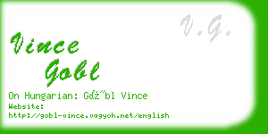 vince gobl business card